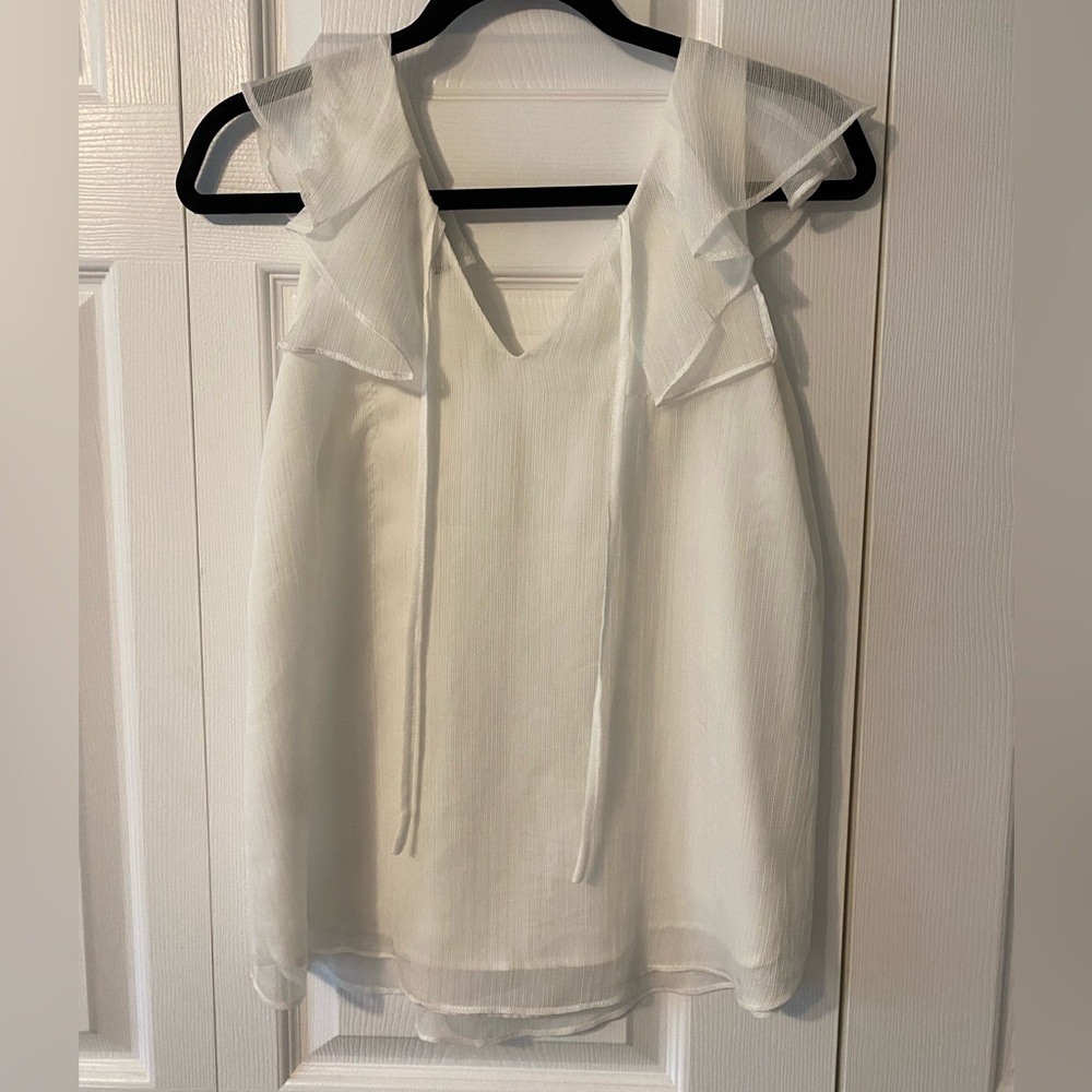 RW & CO. Reversible white blouse